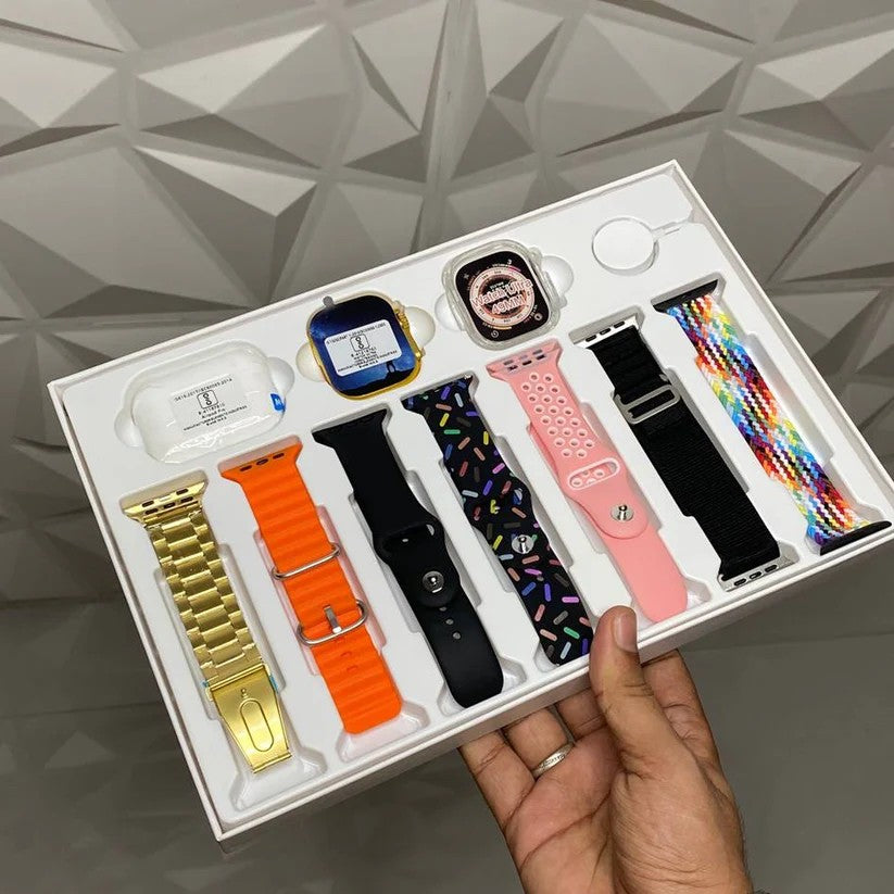 Smart Watch with 7 Straps
